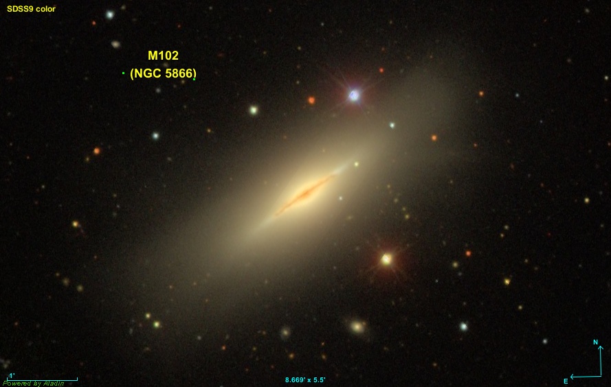 Galassia del Fuso (NGC 5866)